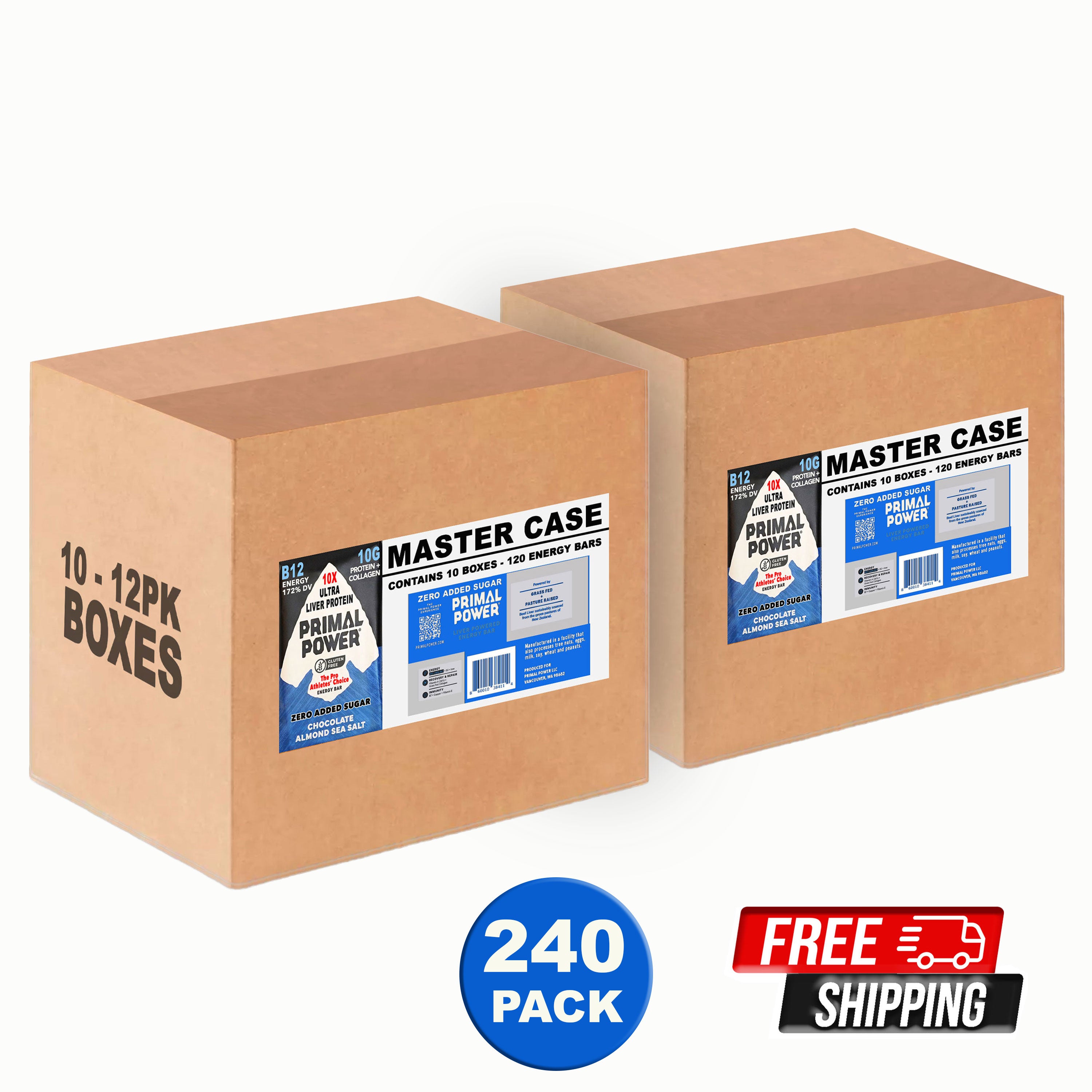 Master Case of 10 Boxes (120 Bars)