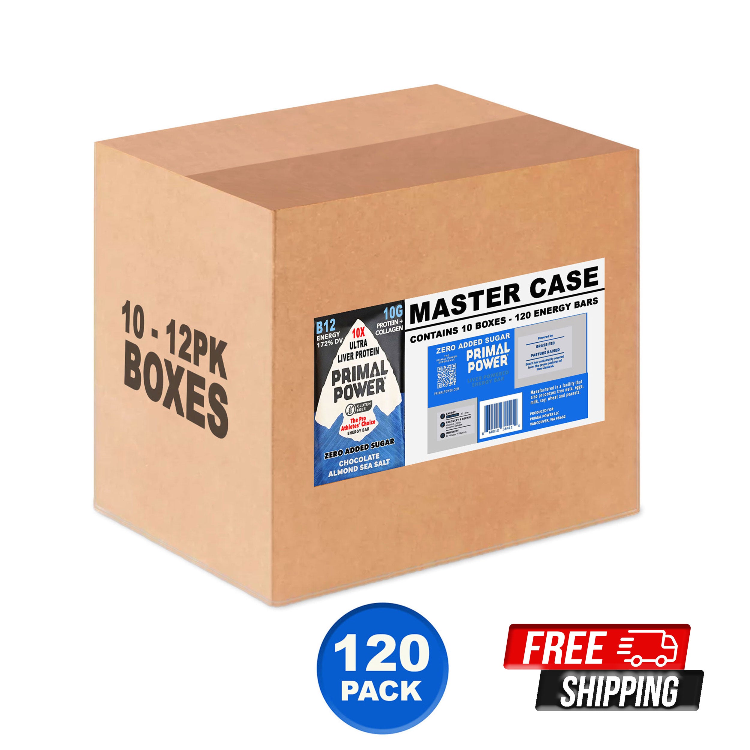 Master Case of 10 Boxes (120 Bars)