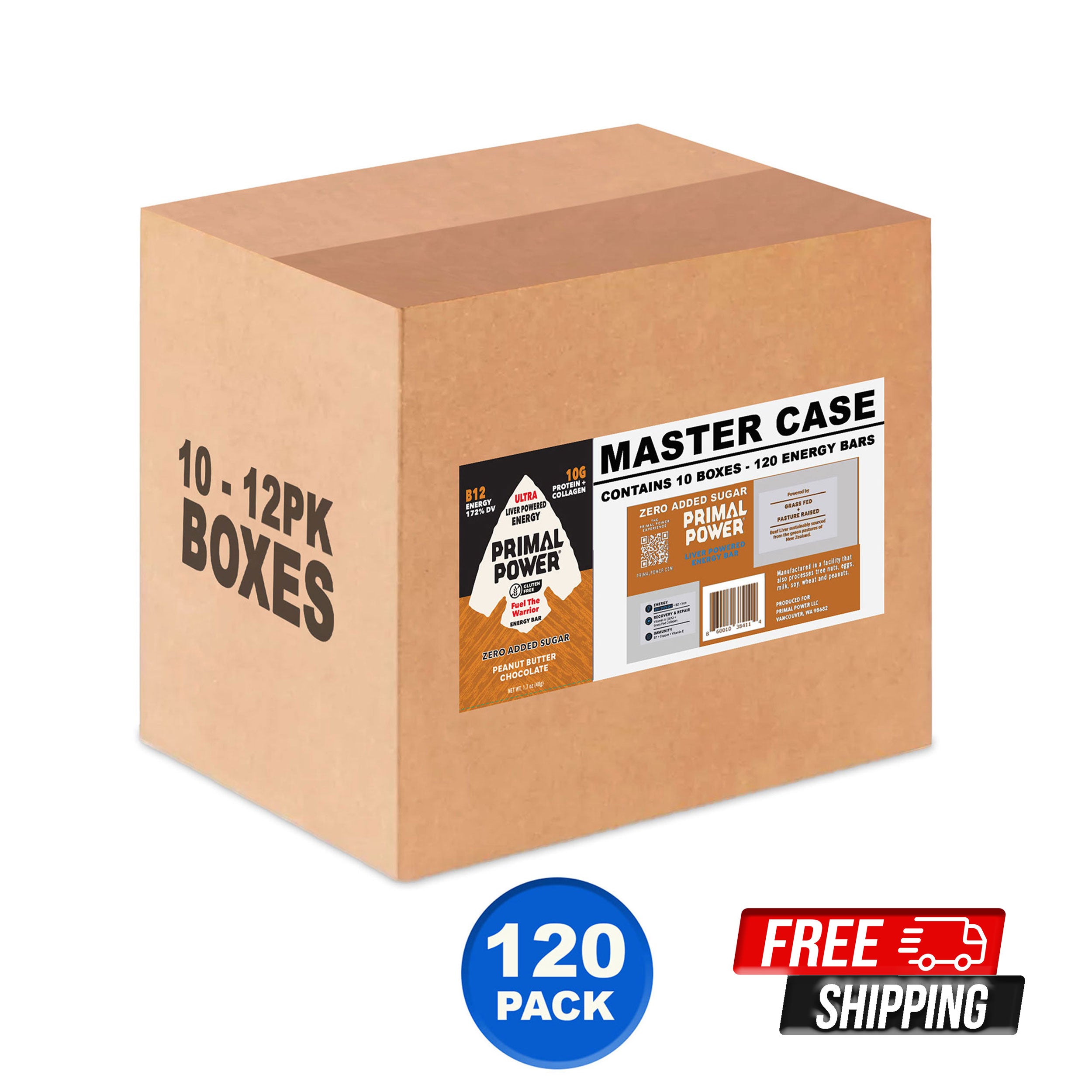 Master Case of 10 Boxes (120 Bars)