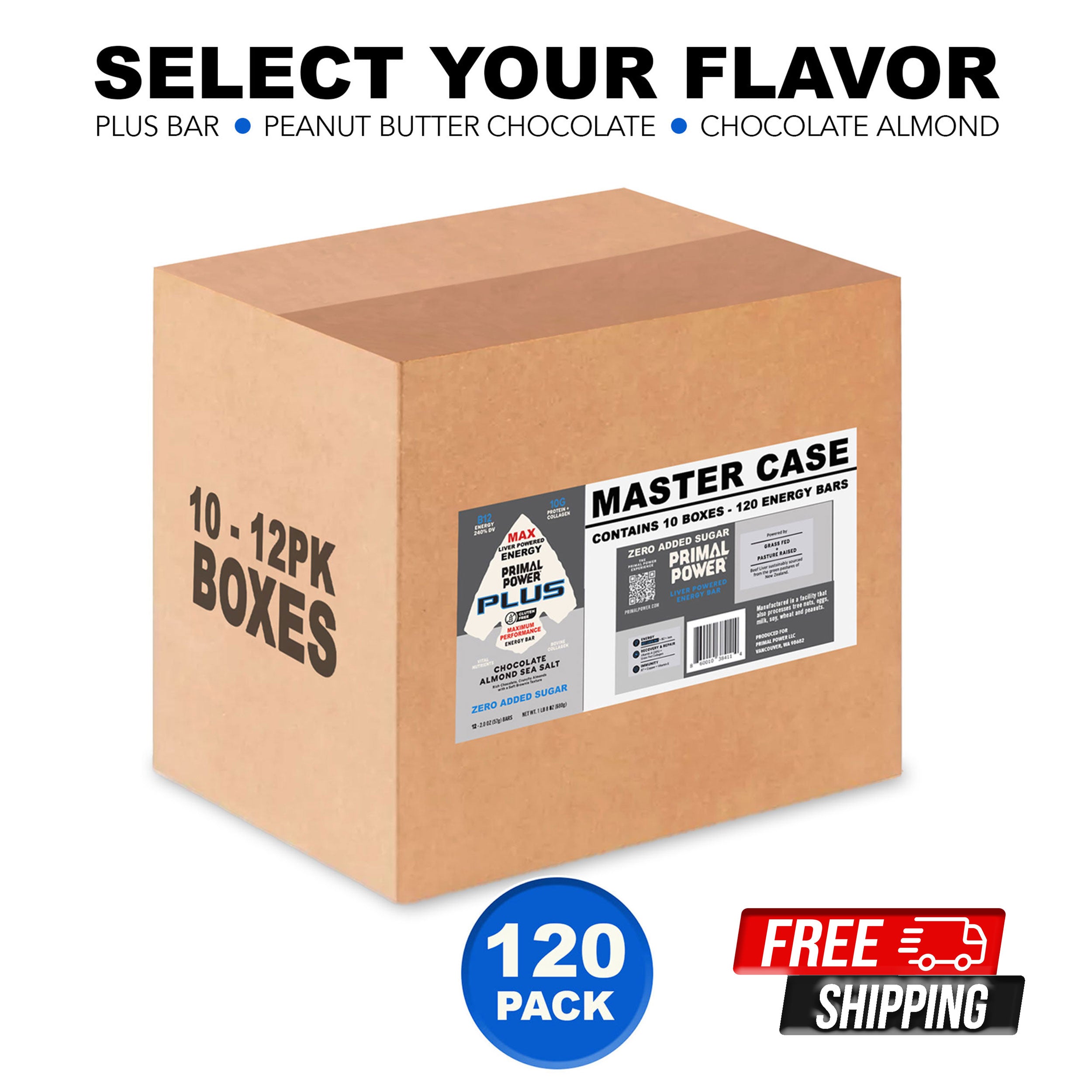 Master Case of 10 Boxes (120 Bars)