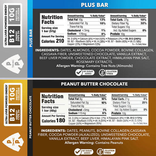 4-Bar Sampler with 2 Peanut Butter Chocolate + 2 Chocolate Almond Sea Salt PLUS